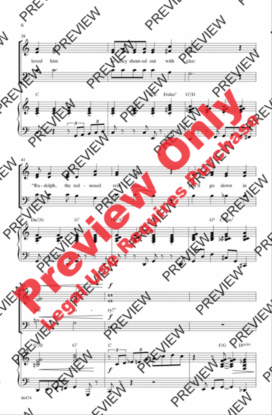 Rudolph, Frosty, and Suzy 3-Part scores gallery preview page 6