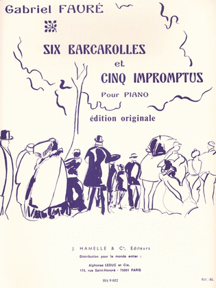 Book cover for 6 Barcarolles Et 5 Impromptus (piano Solo)