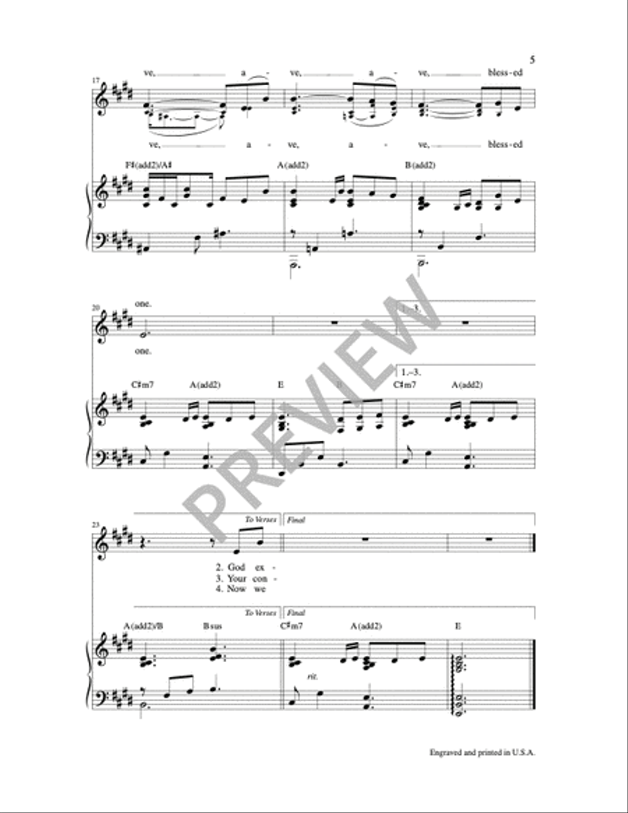Blessed One 3-Part scores gallery preview page 3