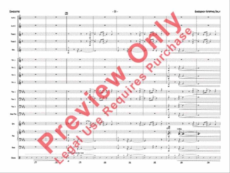 Emergency Stopping Only Jazz Ensemble scores gallery preview page 26