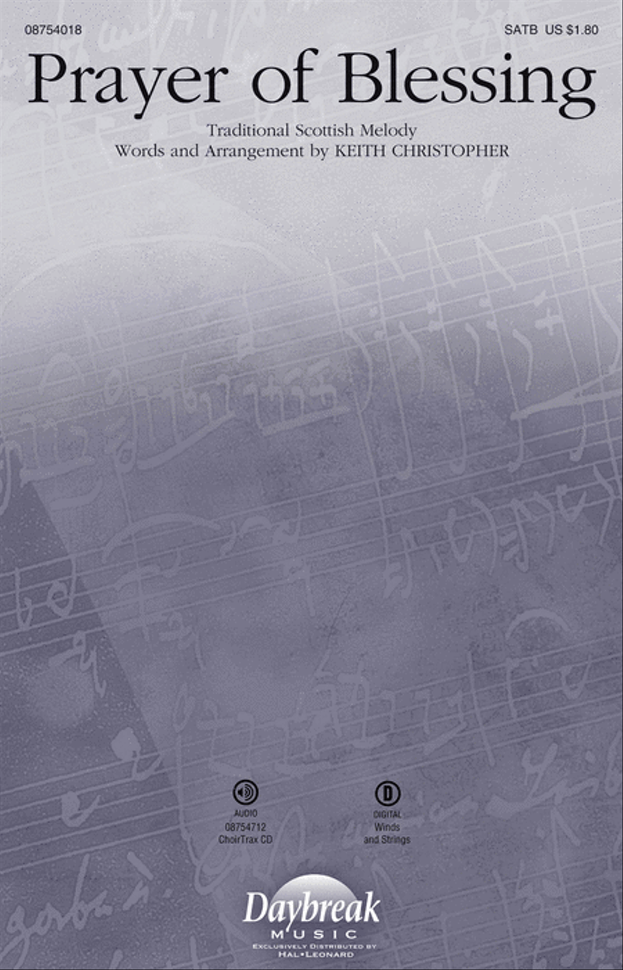 Prayer of Blessing 4-Part scores gallery preview page 1