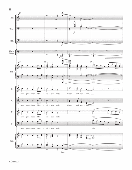 Now Proclaim Messiah's Birth - Full Score image number null