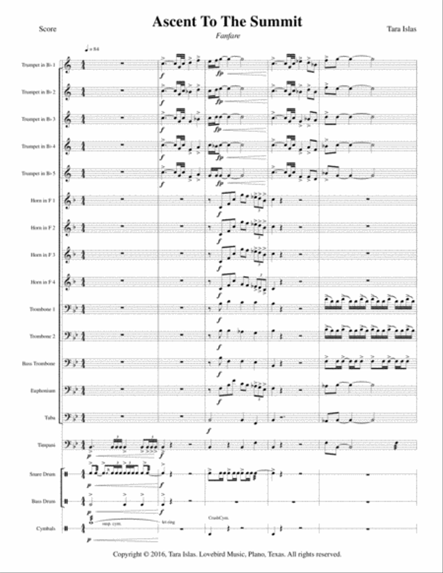Ascent to the Summit Brass Ensemble scores gallery preview page 2