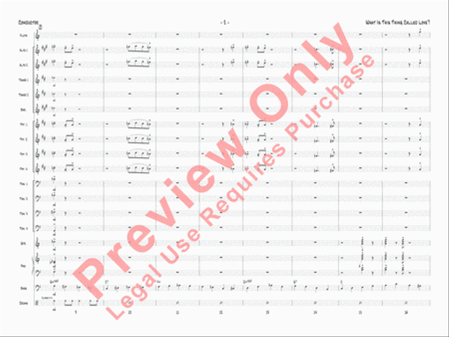 What Is This Thing Called Love? Jazz Ensemble scores gallery preview page 5