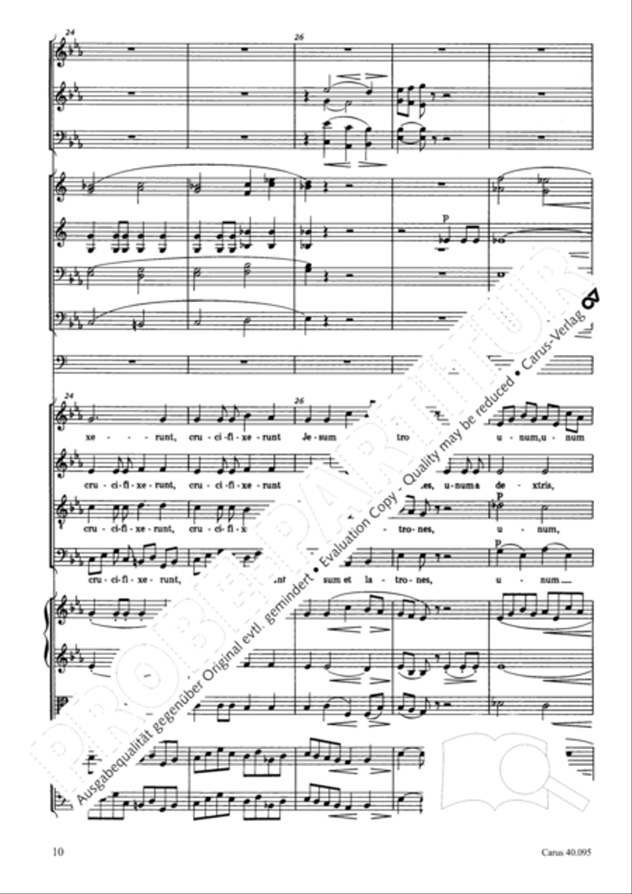 The Seven Words (Die Sieben Worte) 4-Part scores gallery preview page 25