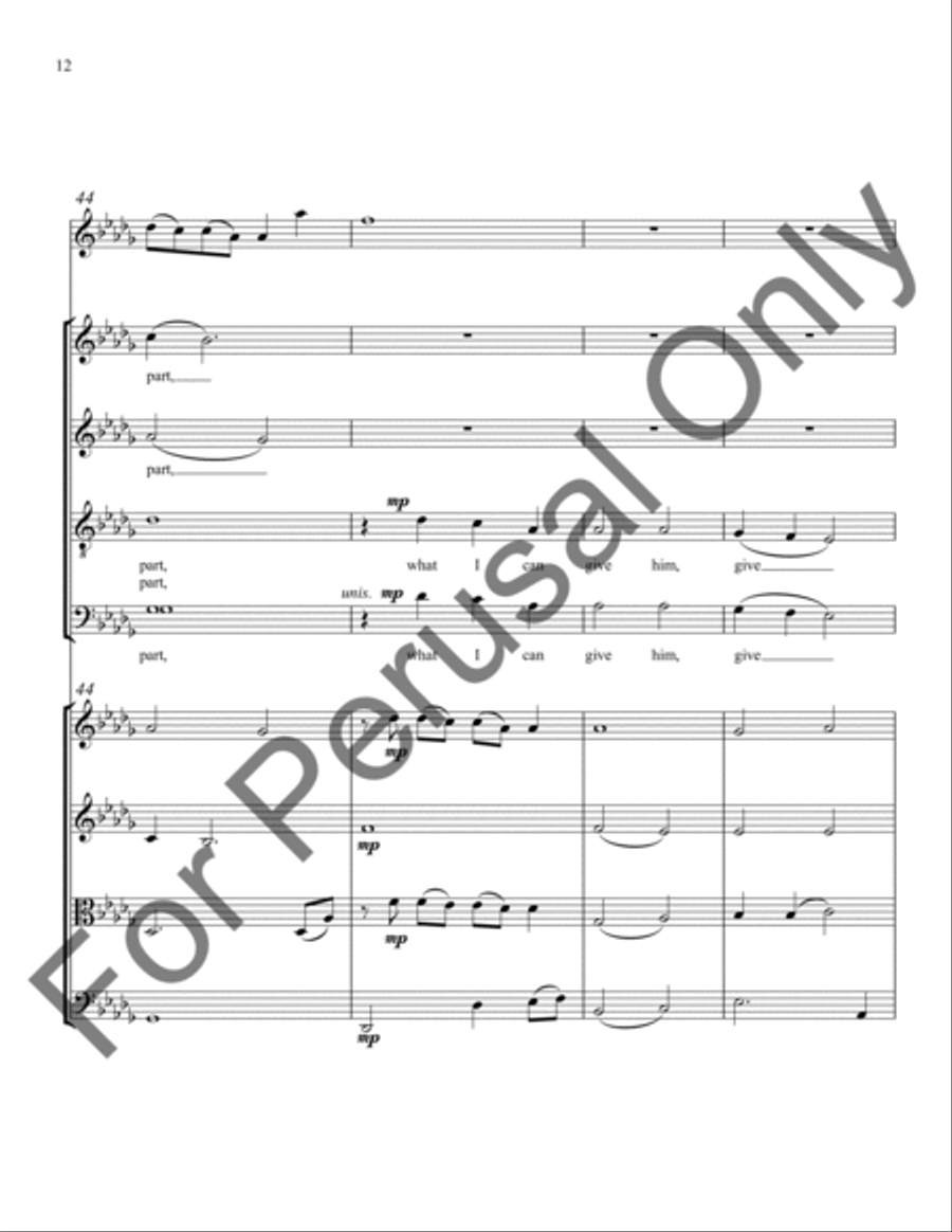 In the Bleak Midwinter (String Ensemble Score/Parts) Choir scores gallery preview page 13