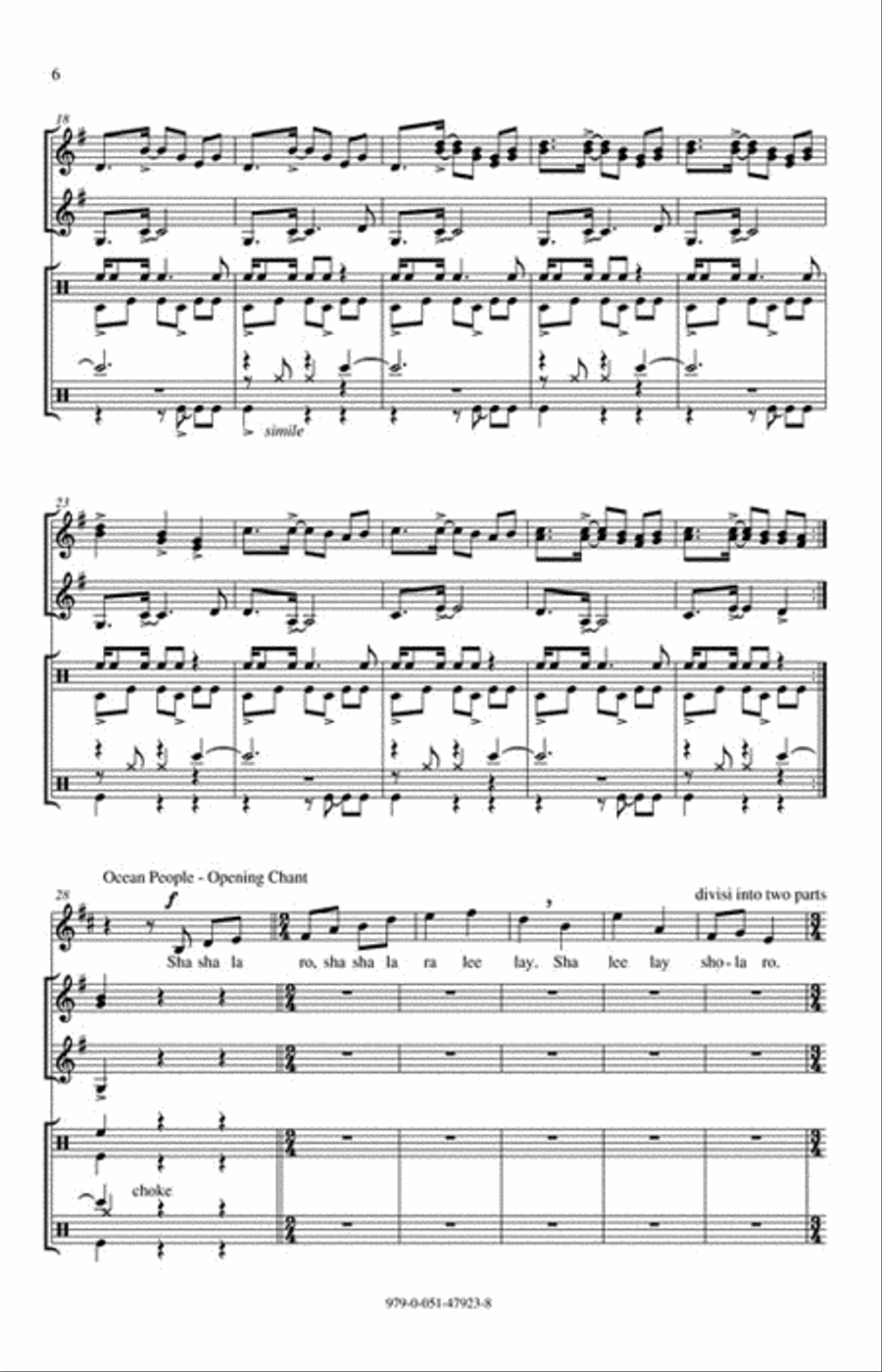 Flying Colours Choir scores gallery preview page 3