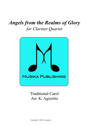 Book cover for Angels from the Realms of Glory - Clarinet Quartet