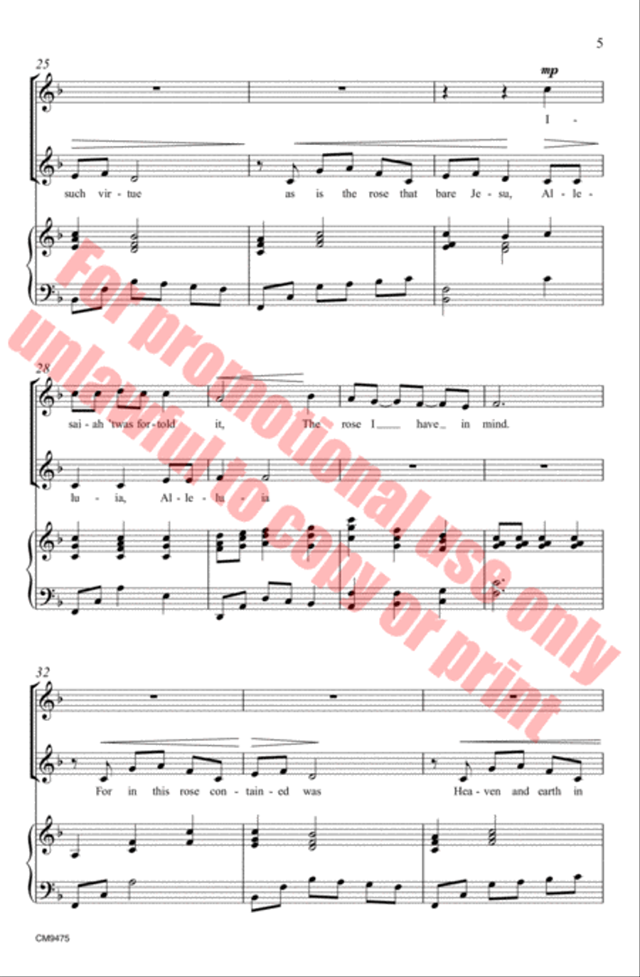 Lo How a Rose SA scores gallery preview page 6