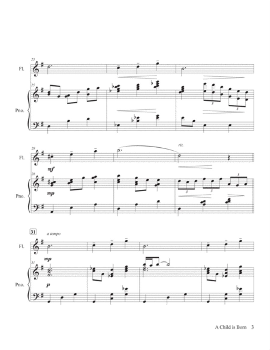 A Child Is Born A Child Is Born Flute Solo scores gallery preview page 4