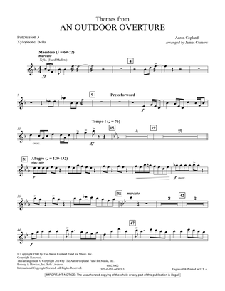 Themes from An Outdoor Overture - Percussion 3