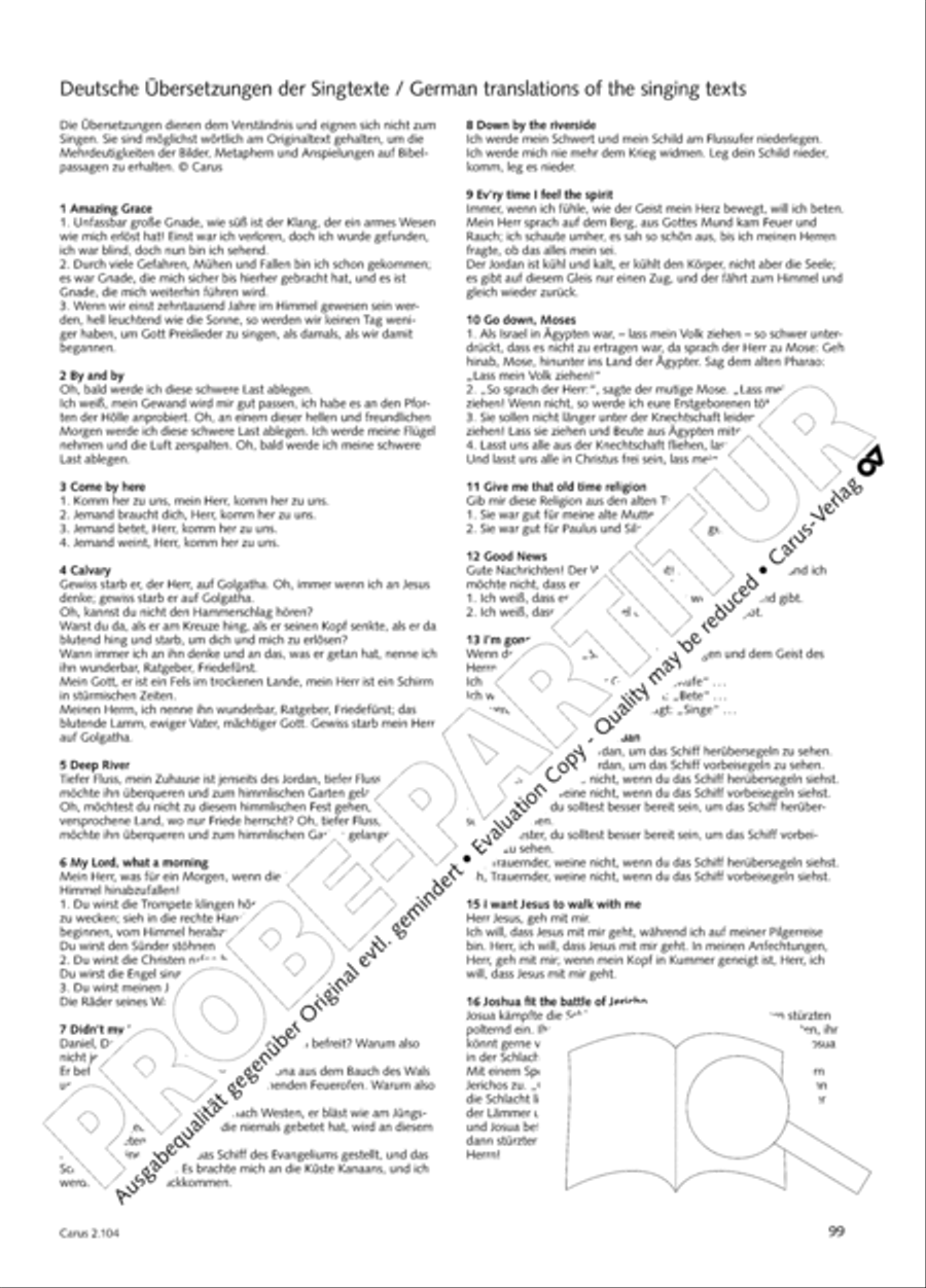Hallelujah. Gospels and Spirituals for mixed choir Mixed Choir scores gallery preview page 81