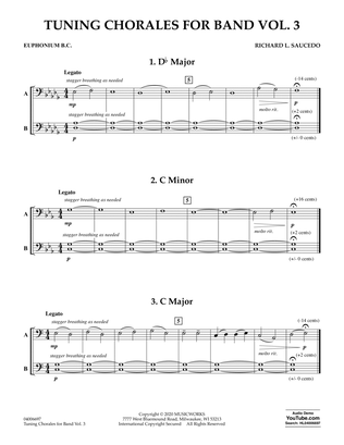 Tuning Chorales for Band Vol. 3 - Euphonium B.C.