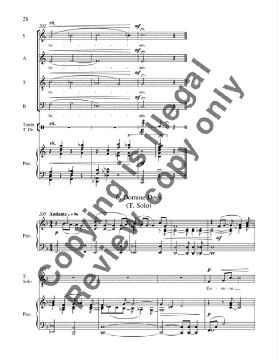 Mass: A Celebration of Life 4-Part scores gallery preview page 14