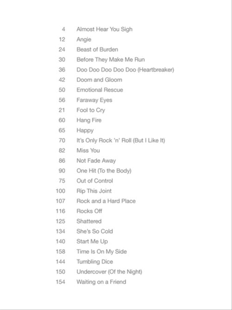 The Rolling Stones – Sheet Music Anthology Piano, Vocal, Guitar scores gallery preview page 2