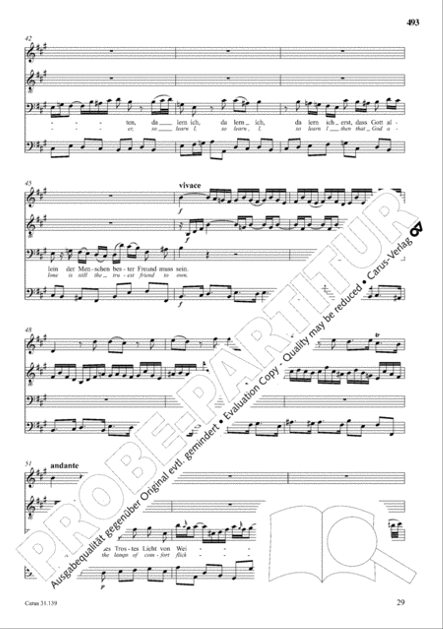 The Complete Sacred Vocal Works (Das geistliche Vokalwerk) Voice scores gallery preview page 494