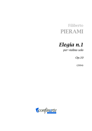 Filiberto PIERAMI: ELEGIA N.1 Op.10 (ES 460)