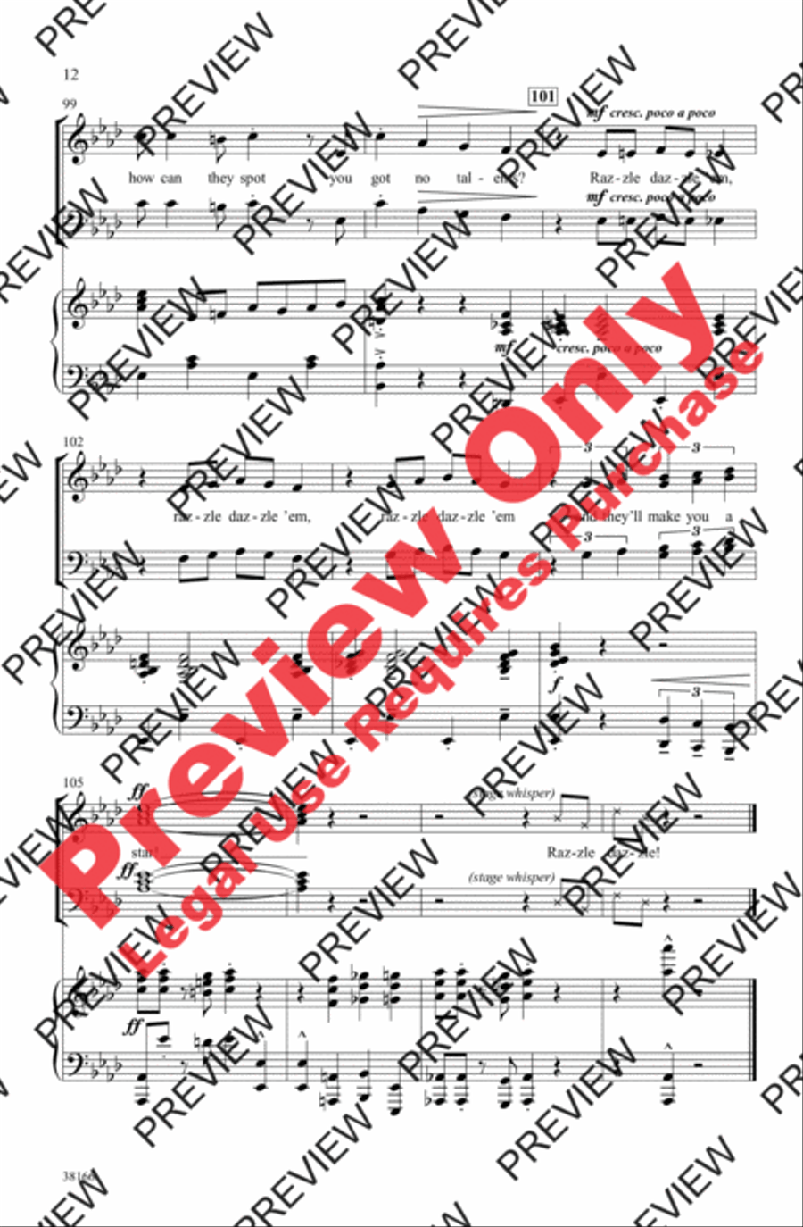 Razzle Dazzle 4-Part scores gallery preview page 23