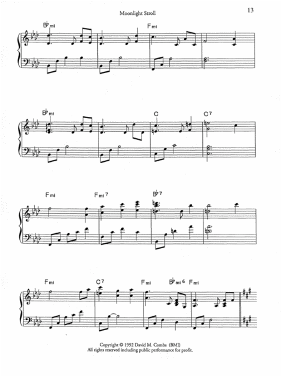 Moonlight Stroll Piano Solo scores gallery preview page 2