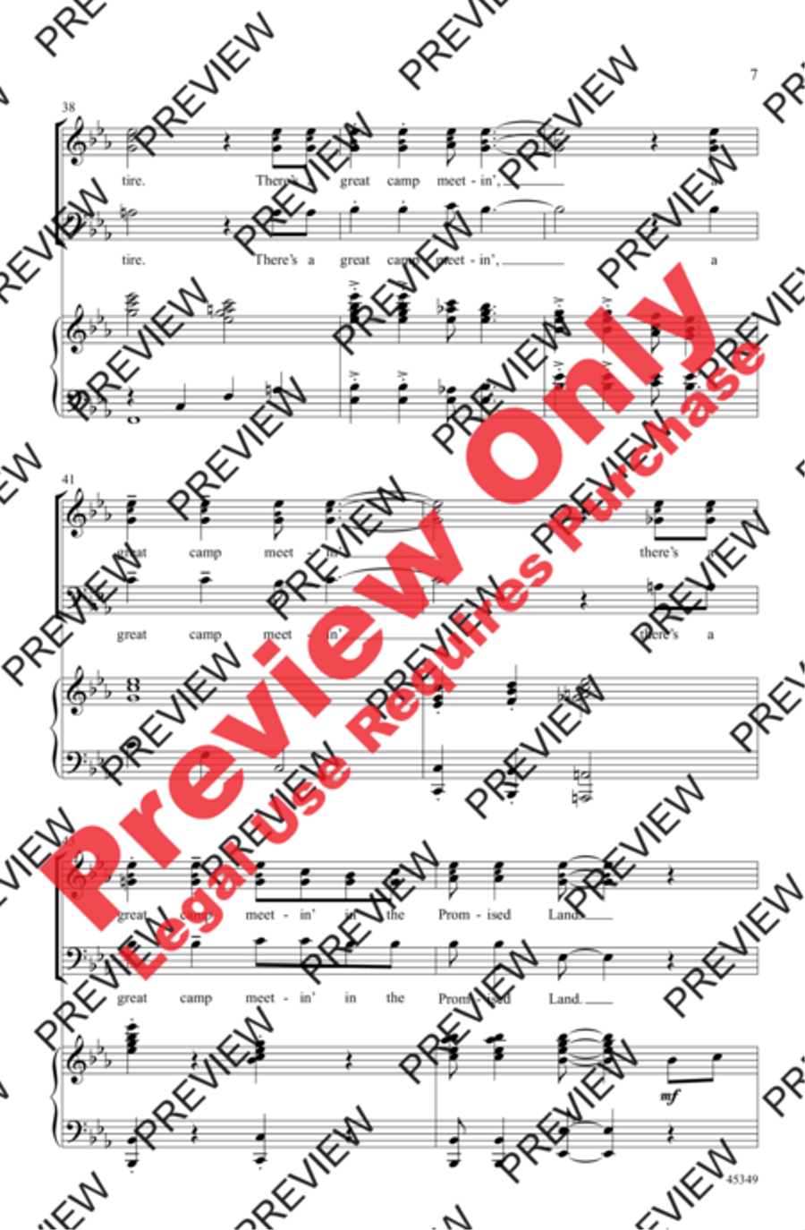 Walk Together, Children 3-Part scores gallery preview page 7