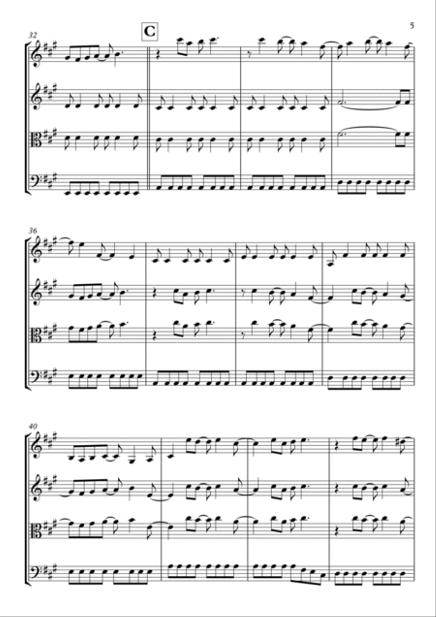 Here Comes The Sun Here Comes The Sun String Trio scores gallery preview page 6