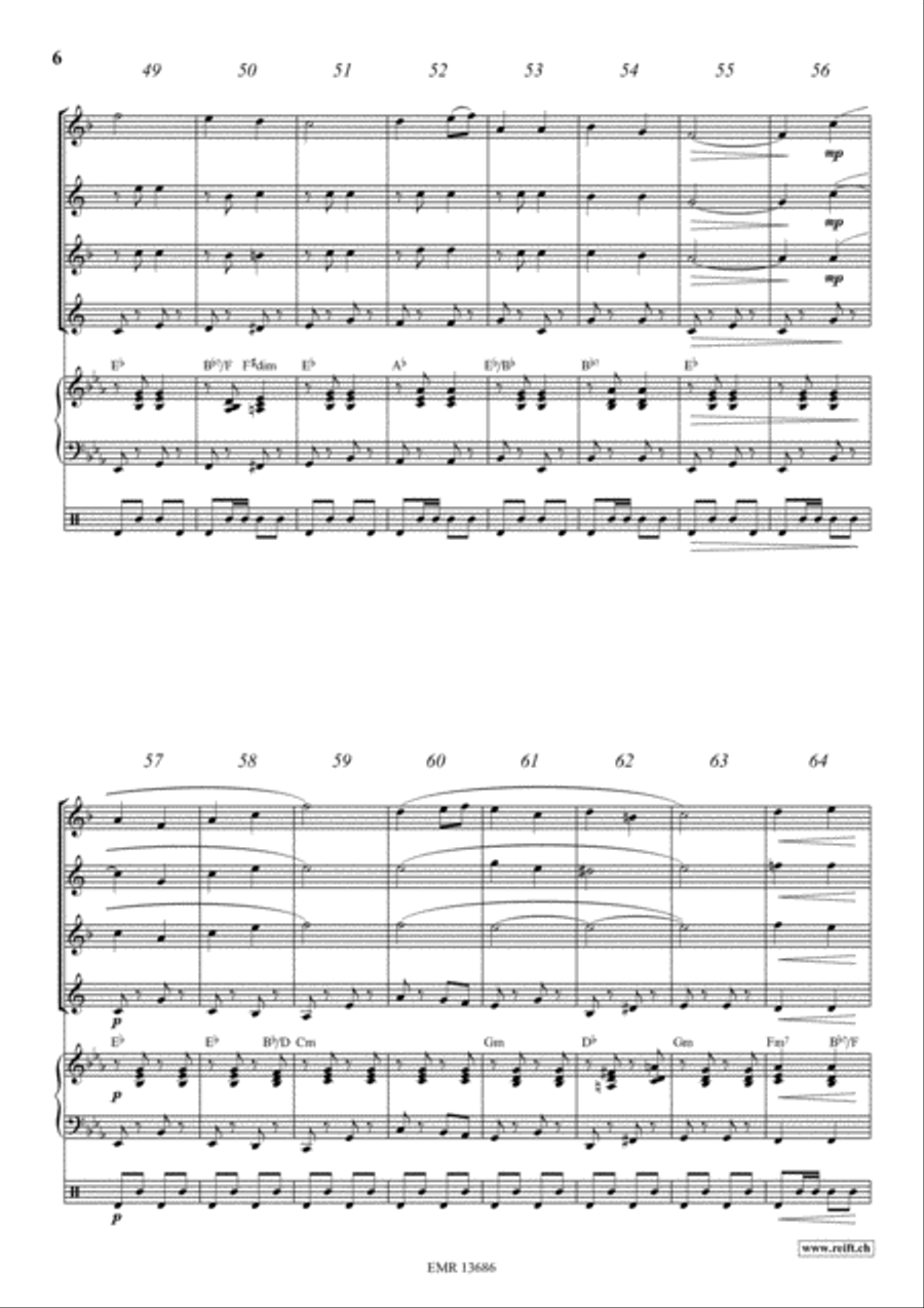 Scotland The Brave Saxophone Quartet scores gallery preview page 6