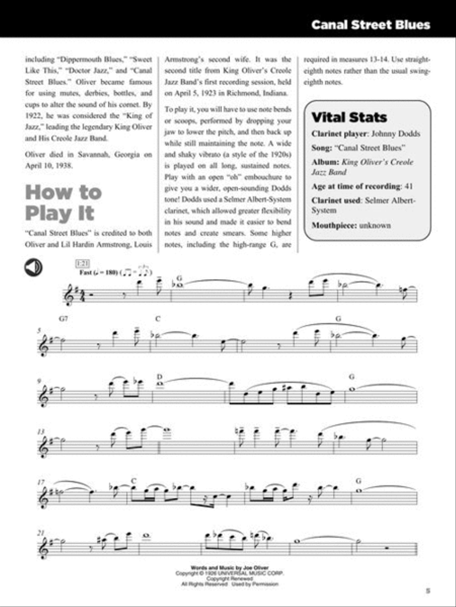 25 Great Clarinet Solos Clarinet Solo scores gallery preview page 7