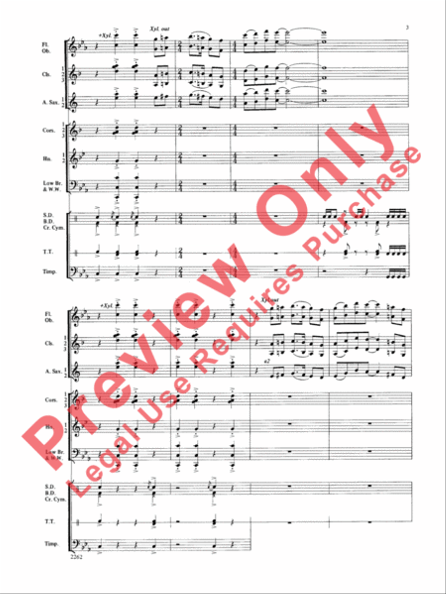 Wood County Celebration Concert Band scores gallery preview page 4