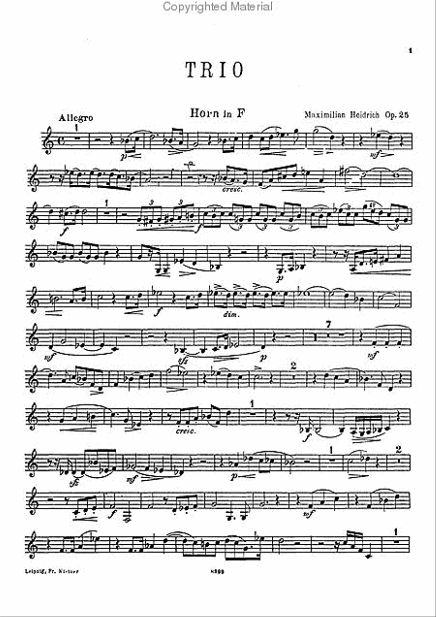Trio, Op. 25 Clarinet scores gallery preview page 4