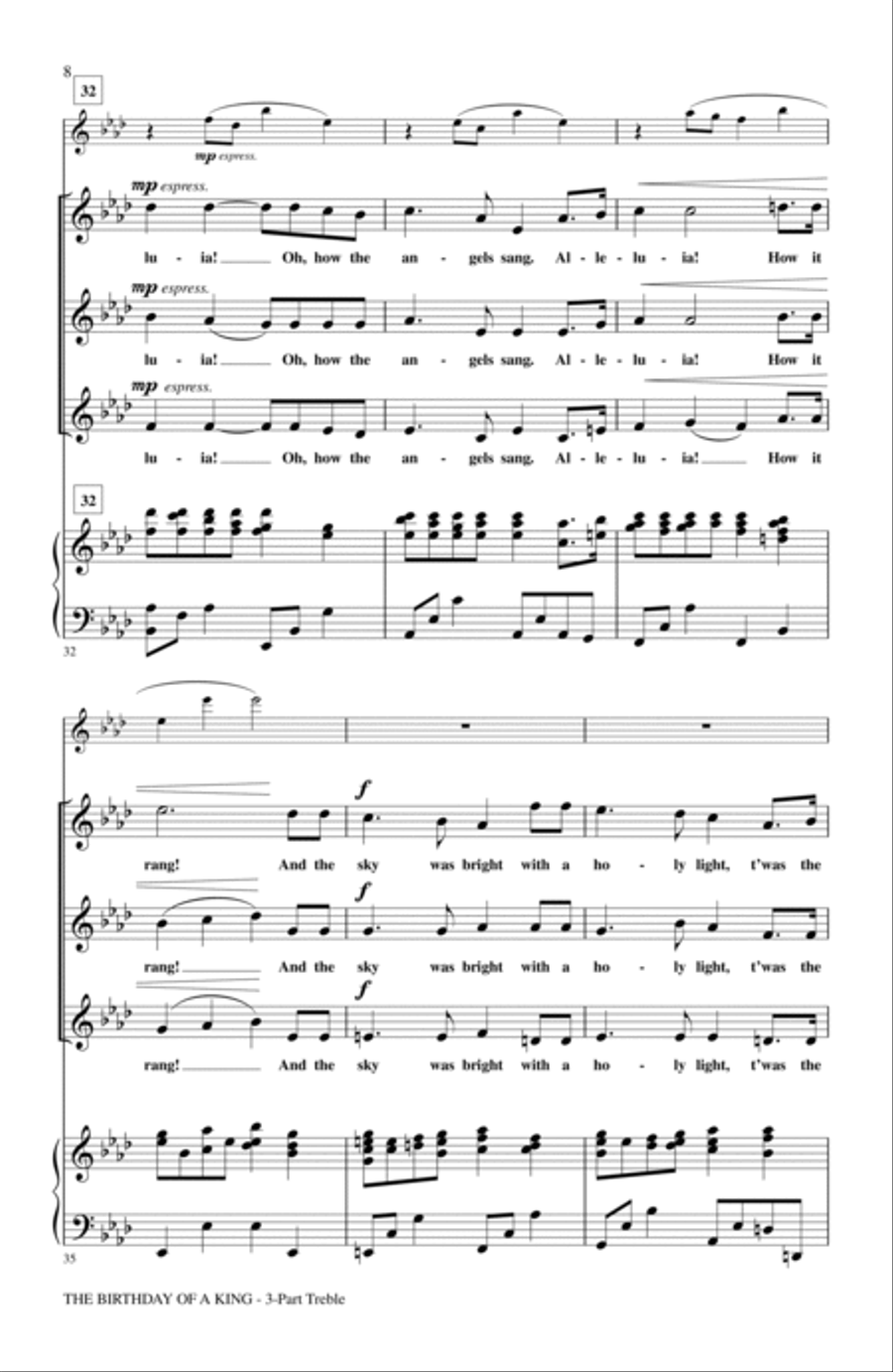 The Birthday Of A King The Birthday Of A King 3-Part scores gallery preview page 6