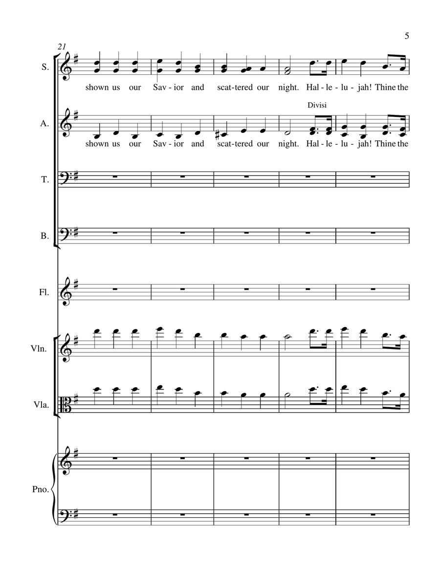 Revive Us Again - #3 of 5 in my Suite of Hymns 4-Part scores gallery preview page 5