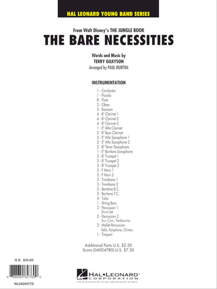 The Bare Necessities Concert Band scores gallery preview page 5