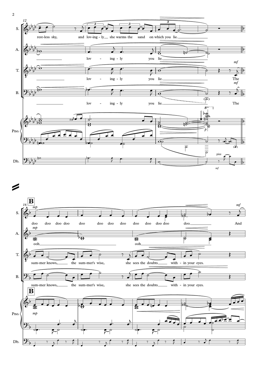 Summer Of 42 4-Part scores gallery preview page 2