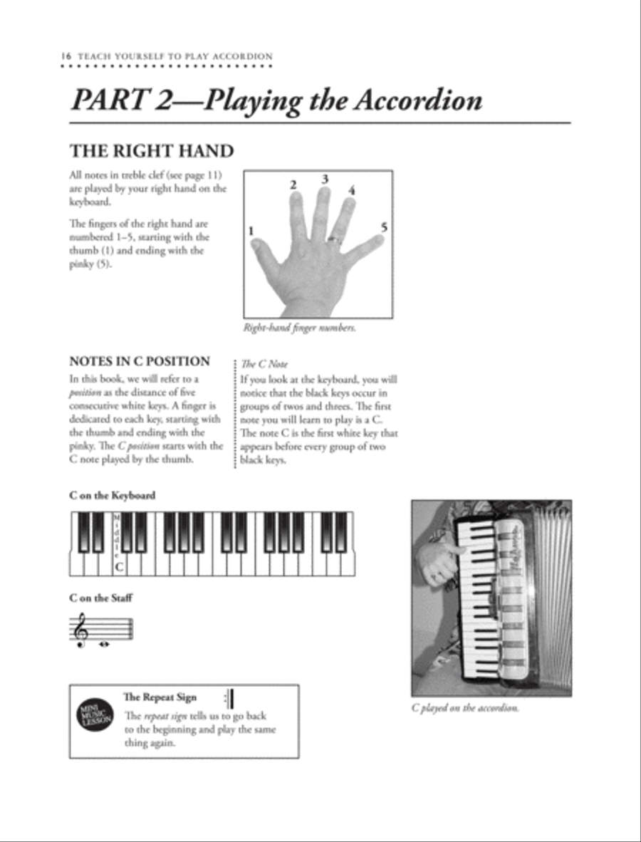 Alfred's Teach Yourself to Play Accordion Accordion scores gallery preview page 14