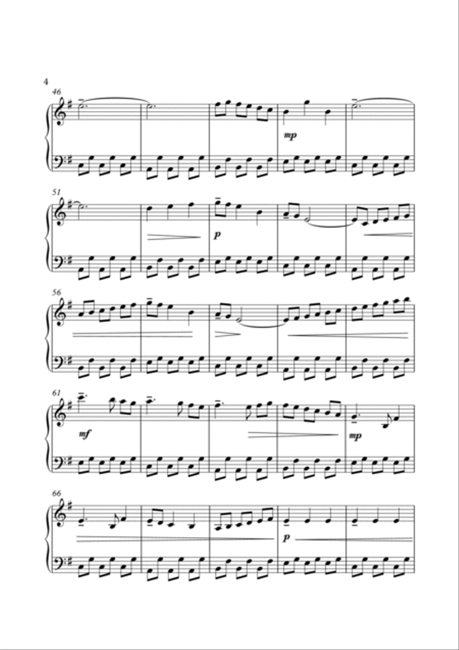 Prelude for Chruch Bells Piano Solo scores gallery preview page 4