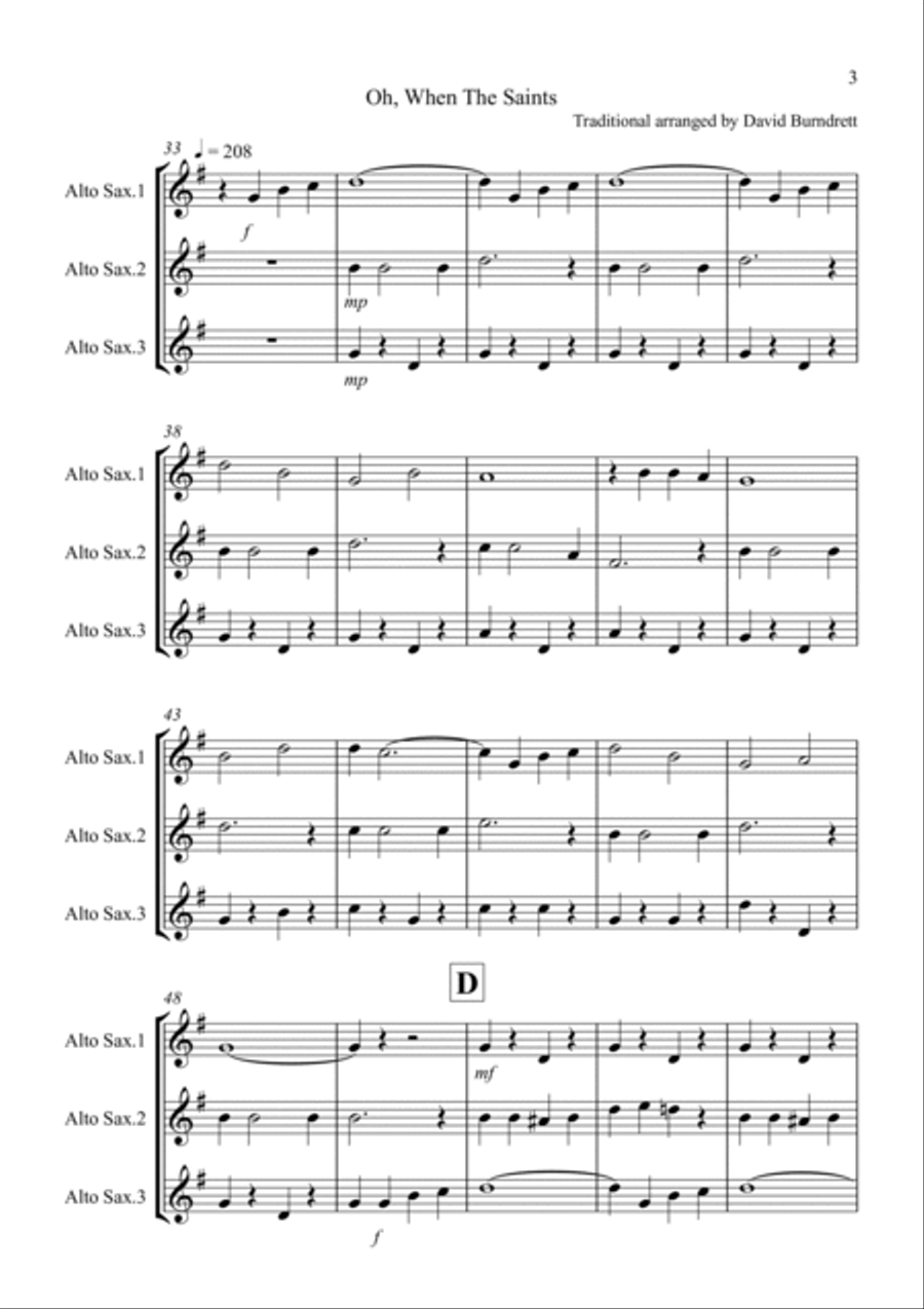 8 Easy Trios for Alto Saxophone 8 Easy Trios for Alto Saxophone Woodwind Trio scores gallery preview page 3