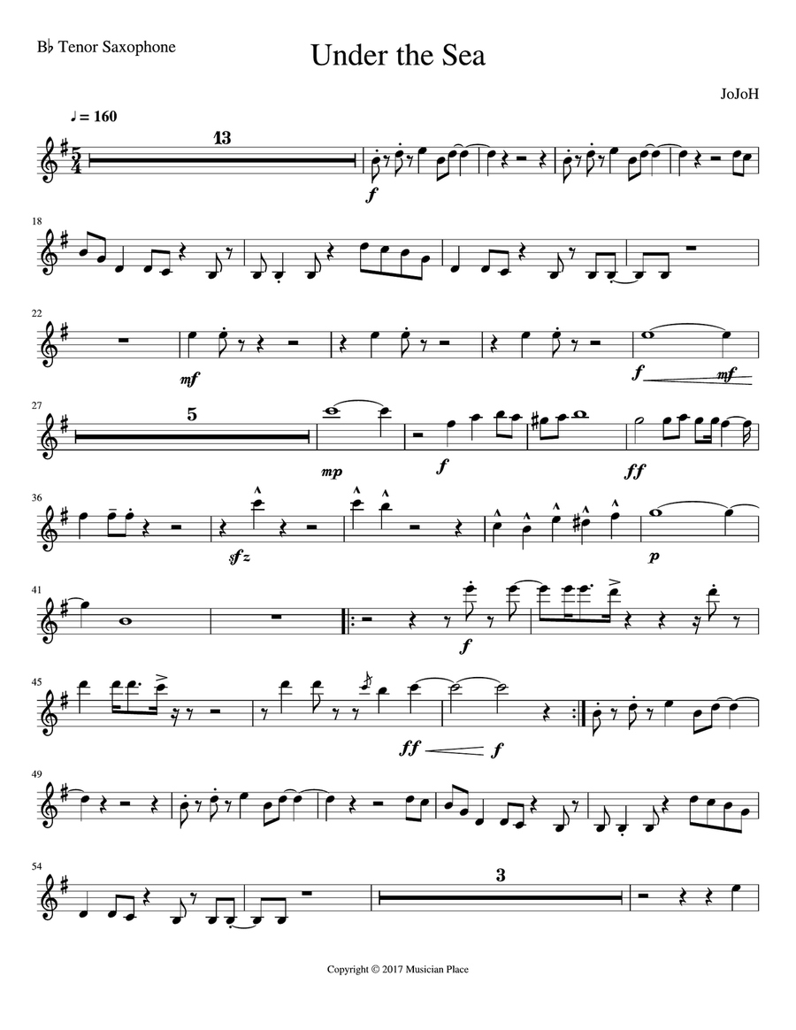 Tenor saxophone jazz discount