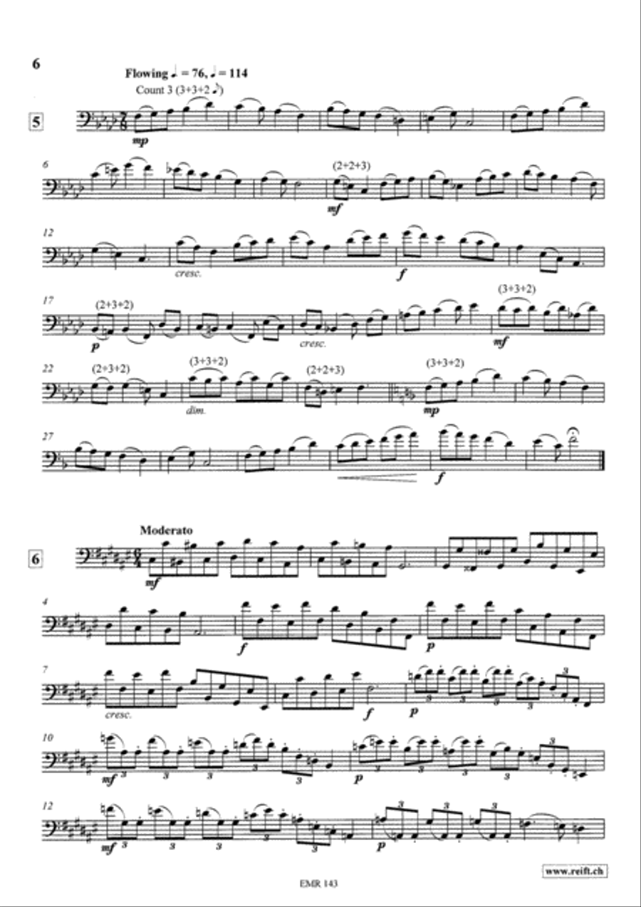 Technical & Melodic Studies Vol. 6 Trombone scores gallery preview page 6