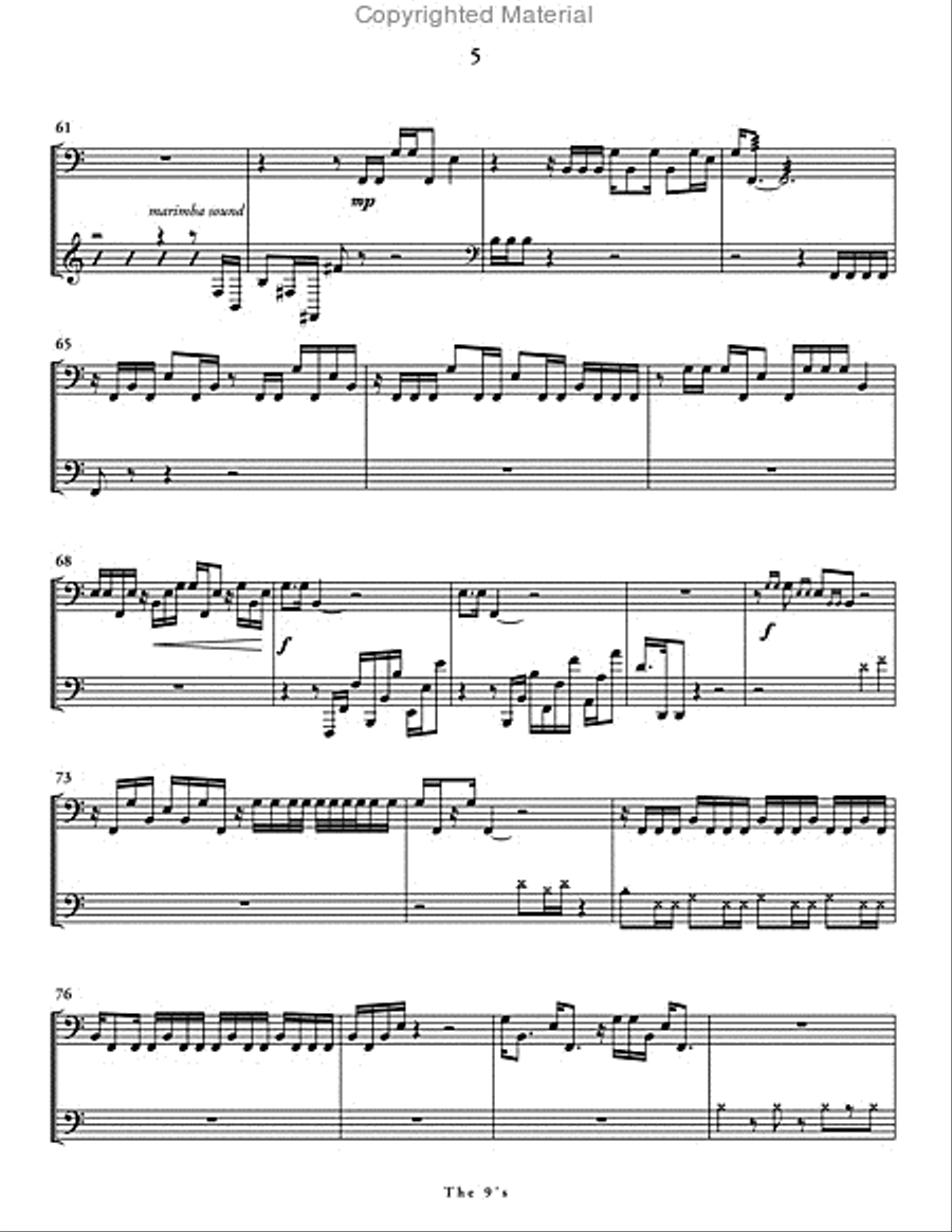 The 9s Percussion Ensemble scores gallery preview page 6