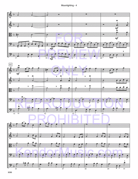 Moonlighting (based on Moonlight Sonata) (Full Score)
