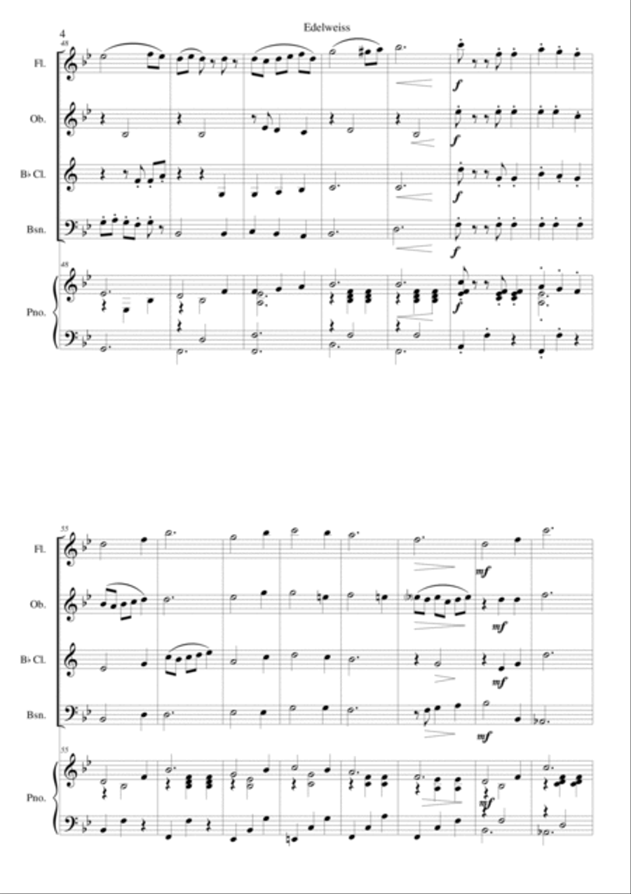Edelweiss Edelweiss Bassoon scores gallery preview page 4