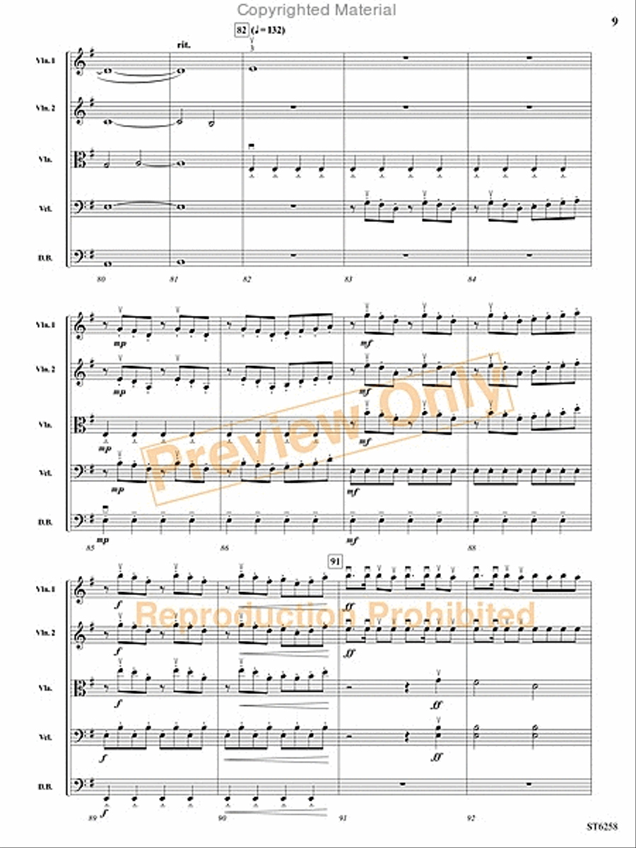 Legend of the Phantom Pirates String Orchestra scores gallery preview page 8