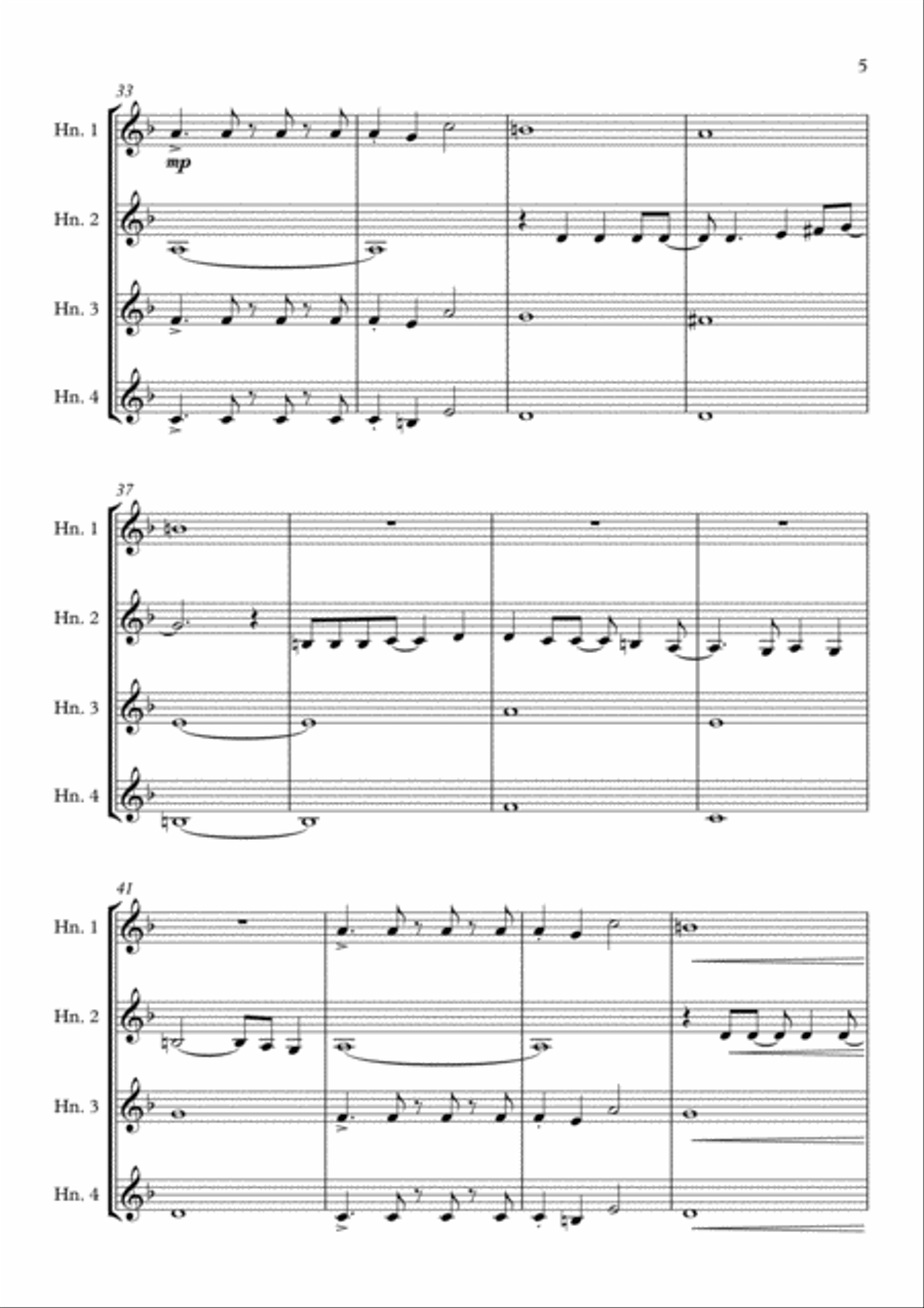 Africa Africa Brass Quartet scores gallery preview page 5