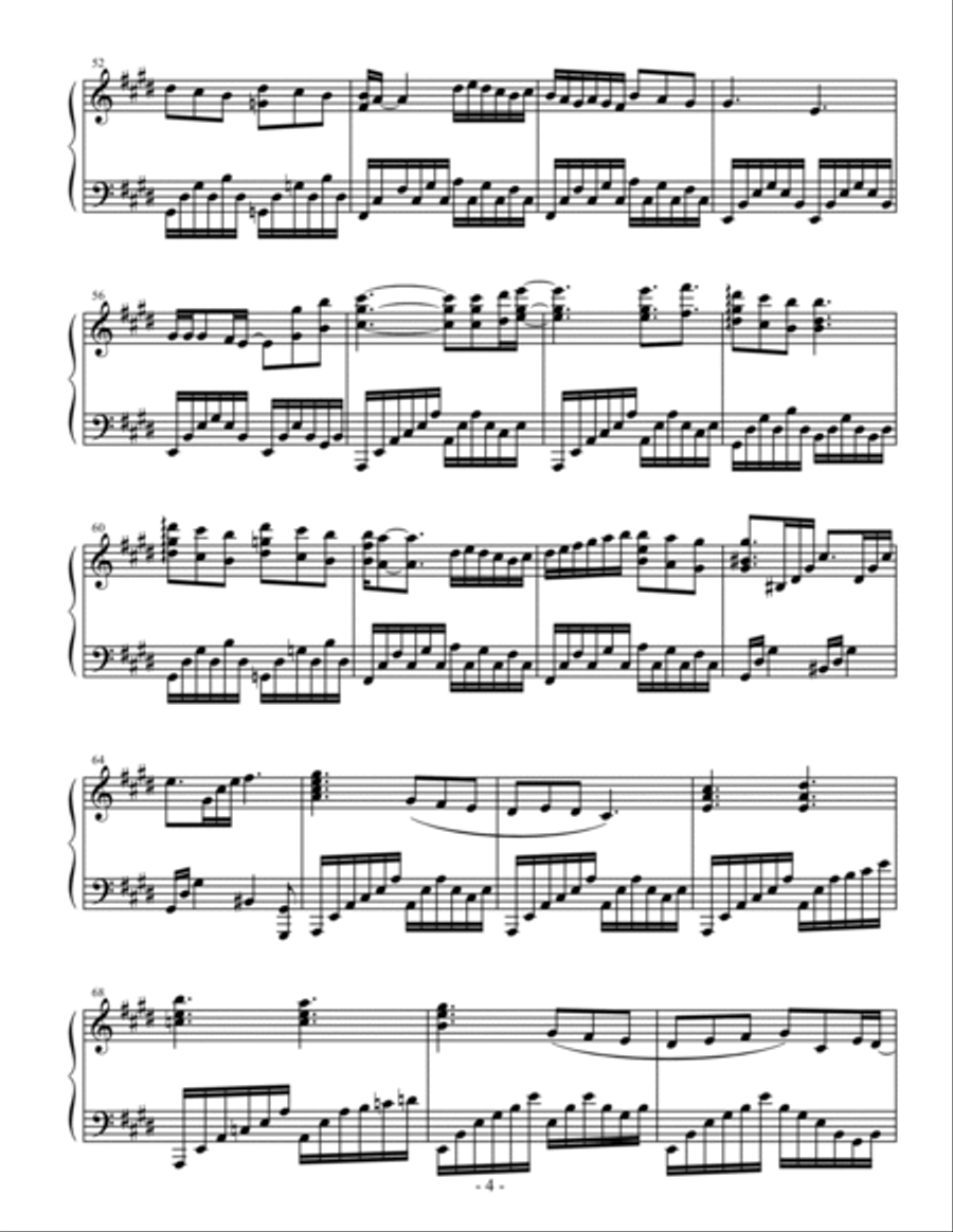 Golden Hour Piano Solo scores gallery preview page 4