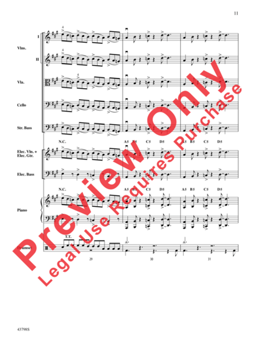 Siberian Sleigh Ride Siberian Sleigh Ride String Orchestra scores gallery preview page 4