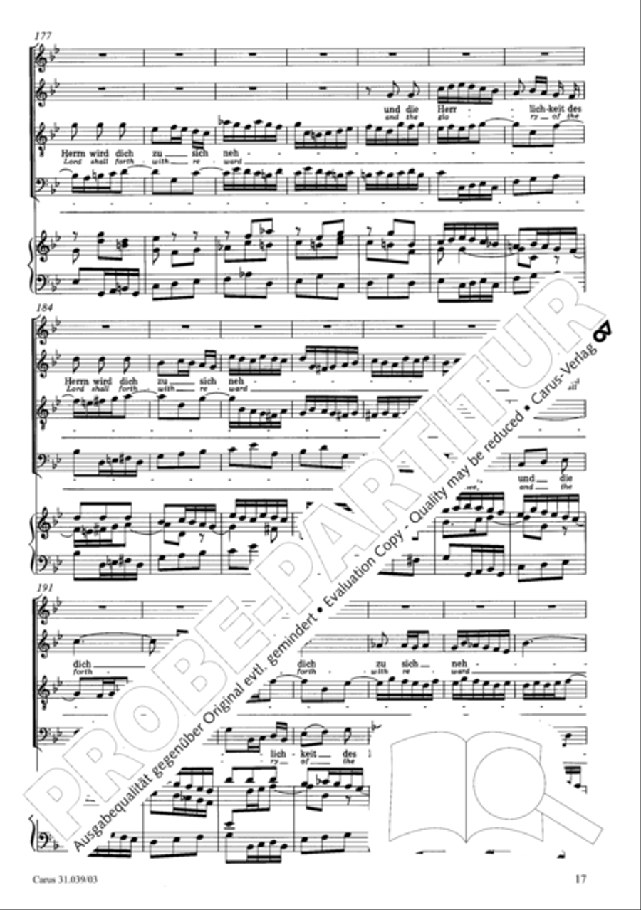 Give the hungry ones thy bread (Brich dem Hungrigen dein Brot) 4-Part scores gallery preview page 18
