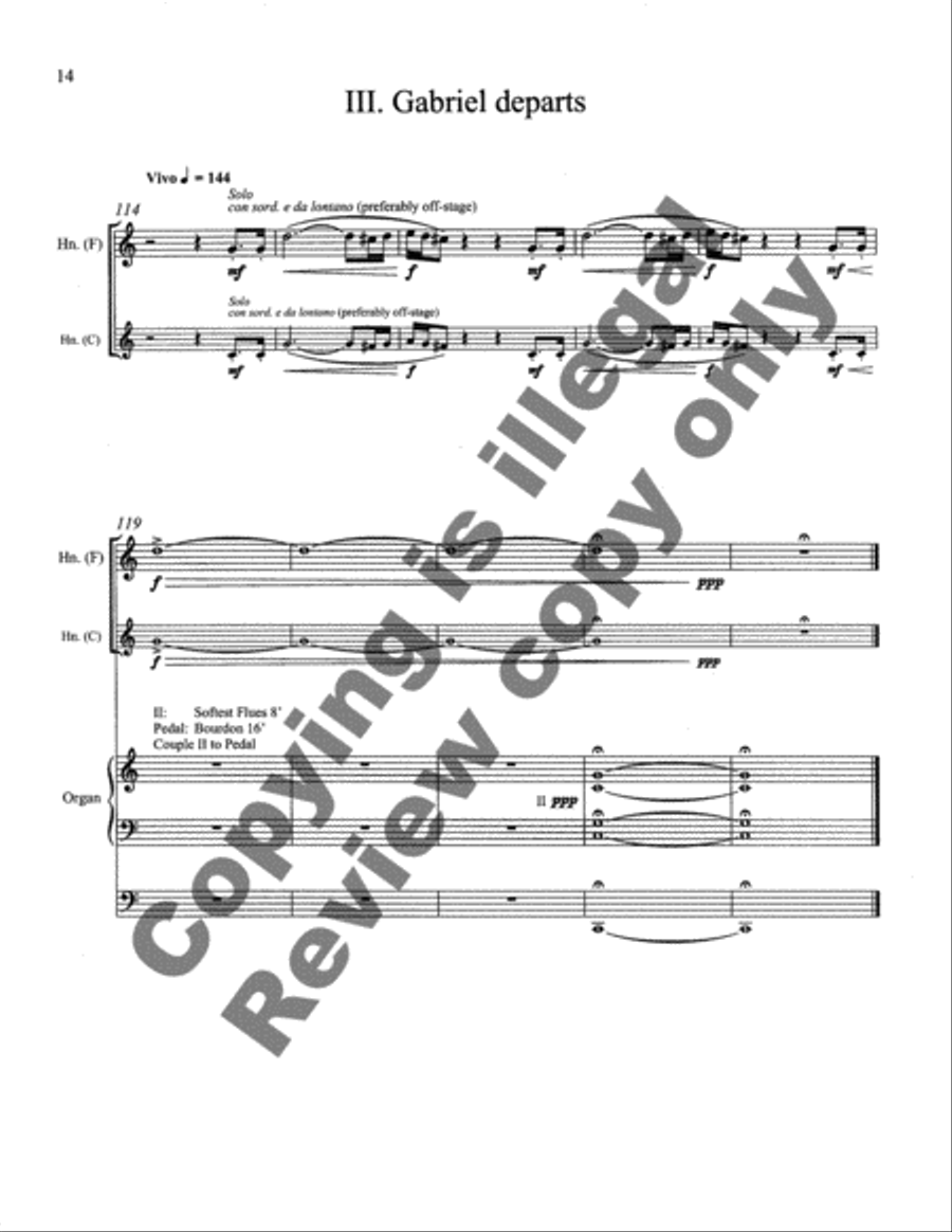 The Salutation of Gabriel Horn scores gallery preview page 14