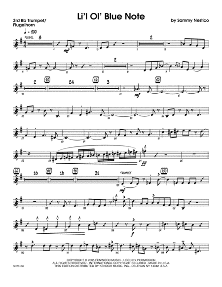 Li'l Ol' Blue Note - 3rd Bb Trumpet