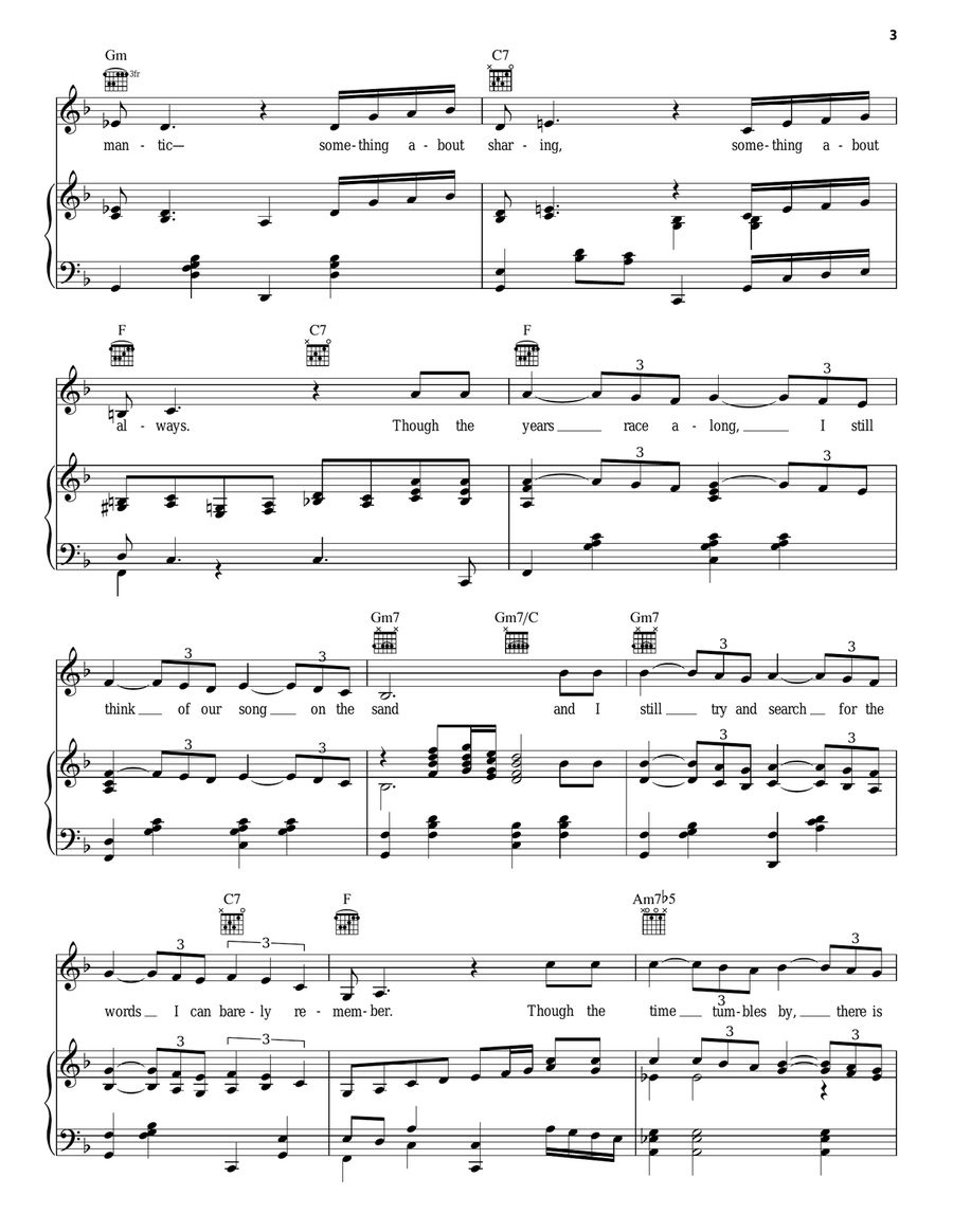 Song On The Sand (La Da Da Da) Guitar scores gallery preview page 3