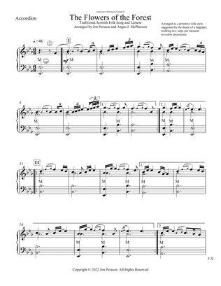 "The Flowers of The Forest" for Accordion and String Ensemble - SET OF 6 PARTS